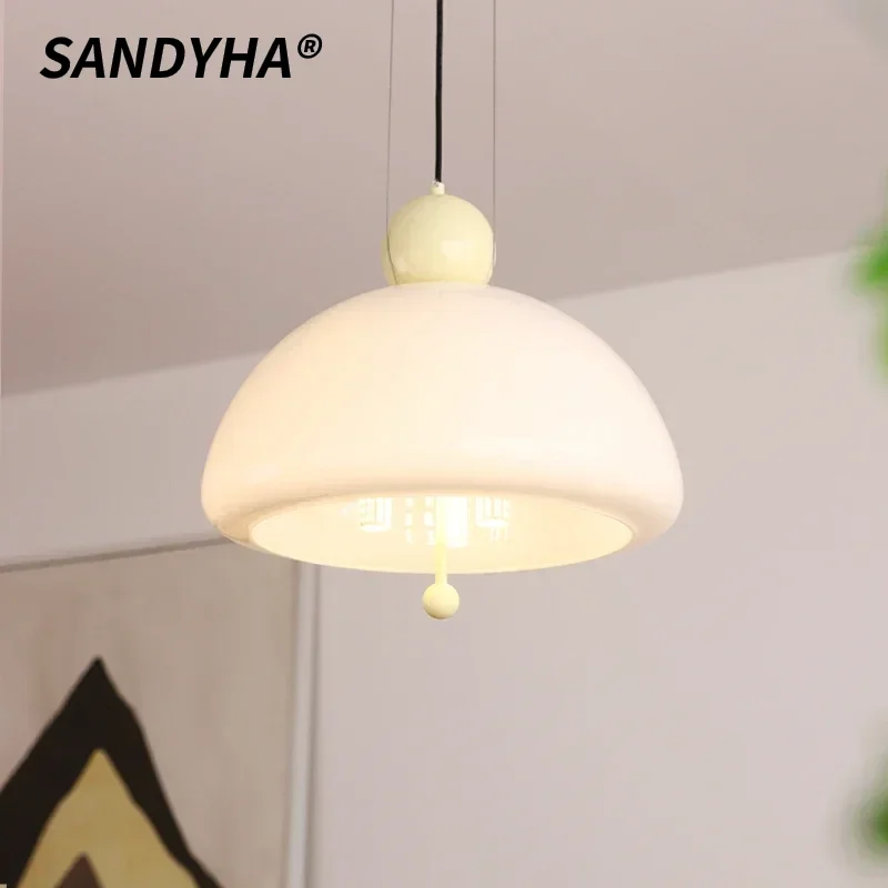 SANDYHA Modern Jadeite Glass Chandelier French Minimalist LED Lamp Suitable for Bedroom Bedside Home Decoration Lighting Fixture
SANDYHA Modern Jadeite Glass Chandelier French Minimalist LED Lamp Suitable for Bedroom Bedside Home Decoration Lighting Fixture