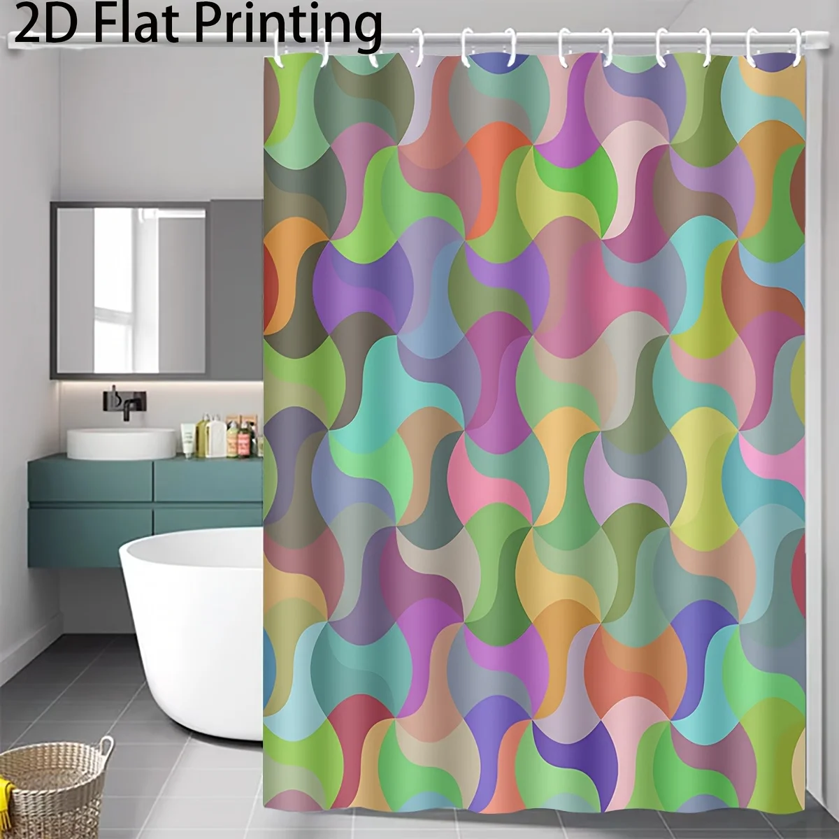 Abstract Colorful Pattern Shower Curtain Waterproof Bathroom Decor Shower Liner Curtain for Modern Home Bathrooms 180x200cm
Abstract Colorful Pattern Shower Curtain Waterproof Bathroom Decor Shower Liner Curtain for Modern Home Bathrooms 180x200cm