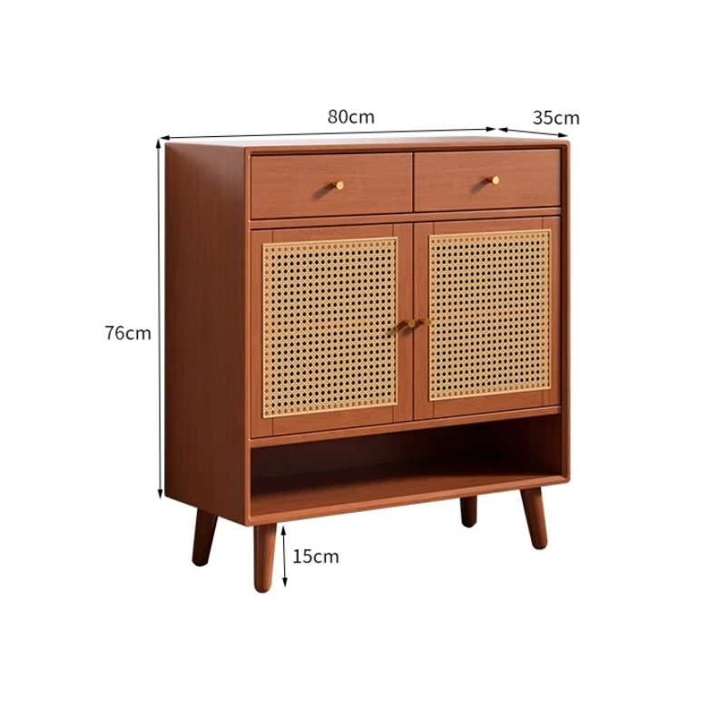 Solid wood rattan shoe cabinet, simple and modern home entrance, large-capacity Japanese storage entrance foyer cabinet
Solid wood rattan shoe cabinet, simple and modern home entrance, large-capacity Japanese storage entrance foyer cabinet