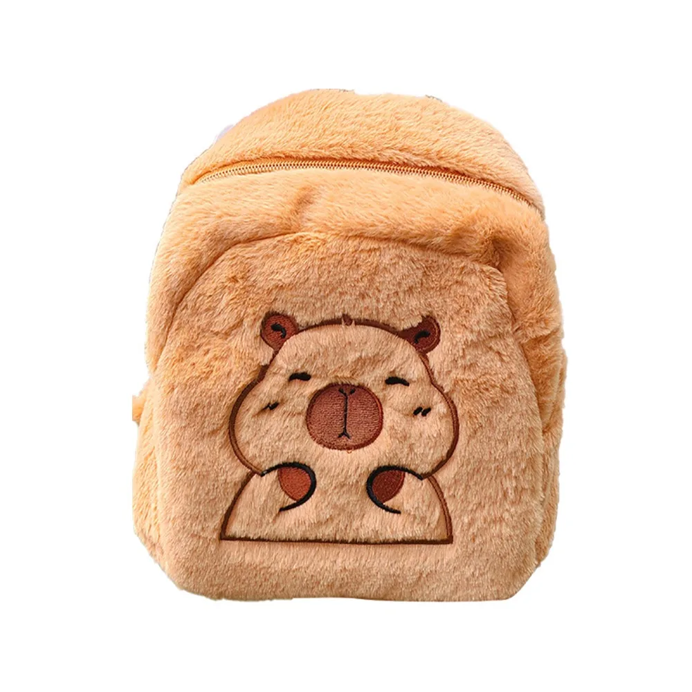 Creative Plush Capybara Backpack Brown Cartoon Doll Daypack Large Capacity Schoolbag Kids Gift
Creative Plush Capybara Backpack Brown Cartoon Doll Daypack Large Capacity Schoolbag Kids Gift