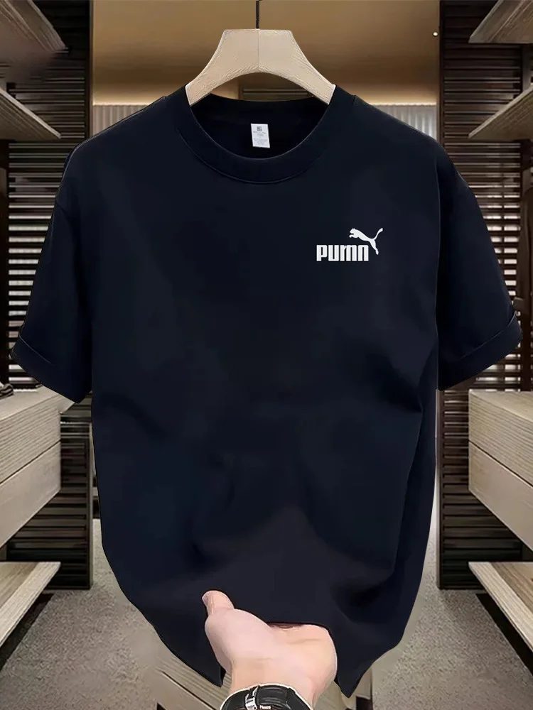 Pure Cotton Short-Sleeved Men's Summer New Casual Loose Versatile Black and White Simple and Elegant Version
Pure Cotton Short-Sleeved Men's Summer New Casual Loose Versatile Black and White Simple and Elegant Version