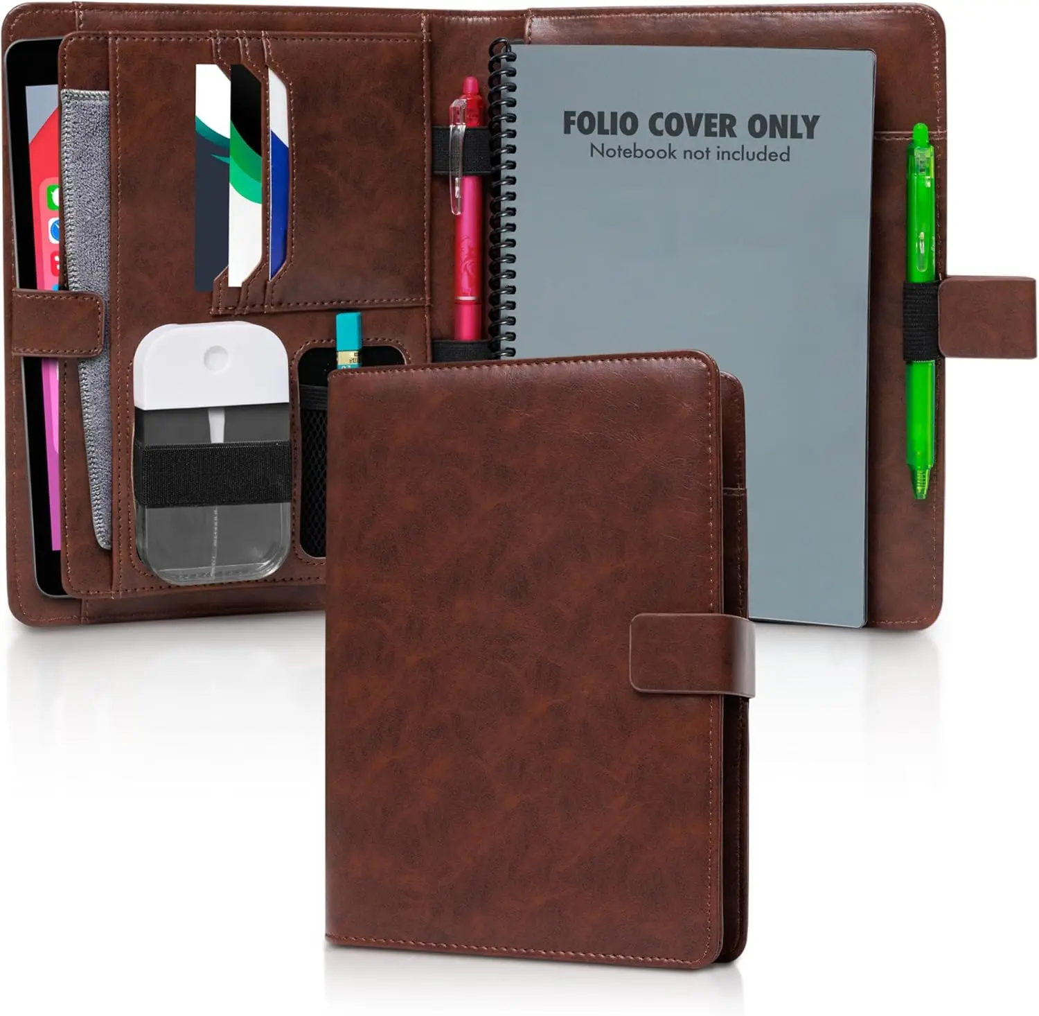 Executive A5 Portfolio Cover for Smart Reusable Notebooks, Multiple Pockets & Sections, Fits 6x8.8" Notebooks
Executive A5 Portfolio Cover for Smart Reusable Notebooks, Multiple Pockets & Sections, Fits 6x8.8" Notebooks