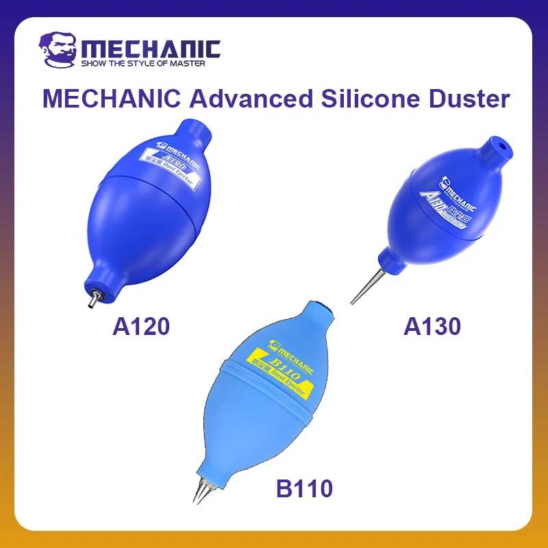 MECHANIC OFFICIAL A130 A120 B110 Advanced Silicone Duster 2in1 Phone Repair Dust Cleaner Air Blower Ball Dust Cleaning Pen
MECHANIC OFFICIAL A130 A120 B110 Advanced Silicone Duster 2in1 Phone Repair Dust Cleaner Air Blower Ball Dust Cleaning Pen