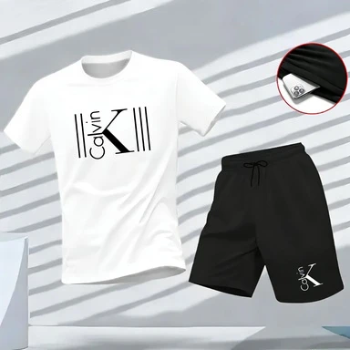 New summer fitness sportswear for men, short-sleeved T-shirt and shorts two-piece set, breathable and quick-drying casual wear.
New summer fitness sportswear for men, short-sleeved T-shirt and shorts two-piece set, breathable and quick-drying casual wear.