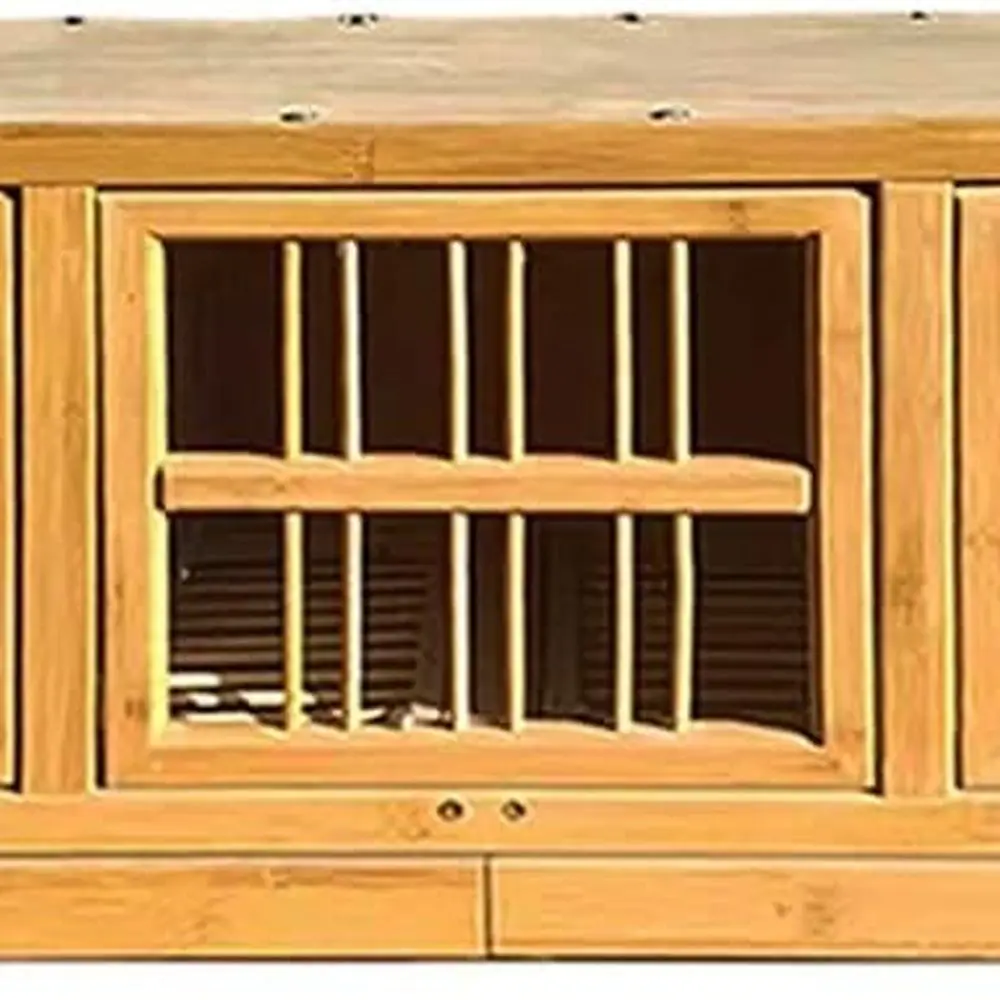 Sturdy Bamboo Pigeon Cage with Easy Clean Tray, Pull-Out Manure Tray, Pair Breeding Nest Box, Easy Assembly
Sturdy Bamboo Pigeon Cage with Easy Clean Tray, Pull-Out Manure Tray, Pair Breeding Nest Box, Easy Assembly