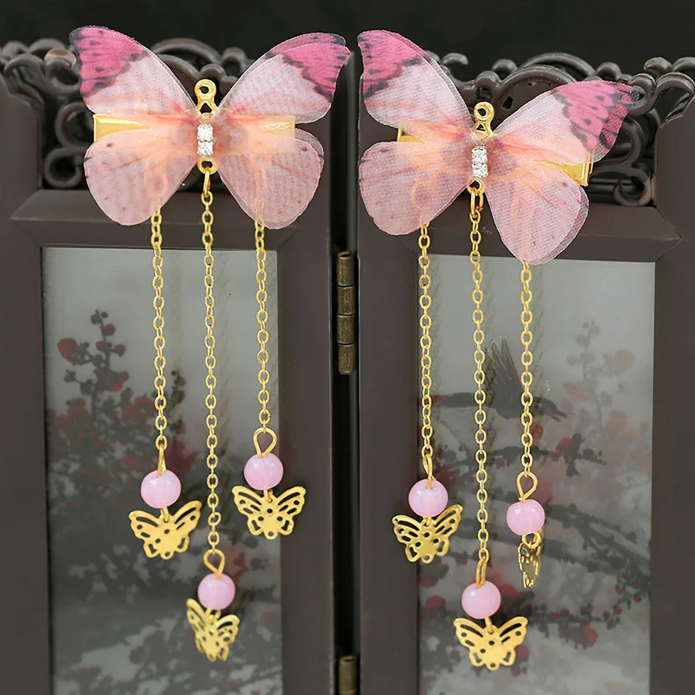 Elegant Tassel Butterflies Hairpins 1 Pair Accessories For Kids Cosplay Festival Party Decorative Barrettes Chinese
Elegant Tassel Butterflies Hairpins 1 Pair Accessories For Kids Cosplay Festival Party Decorative Barrettes Chinese