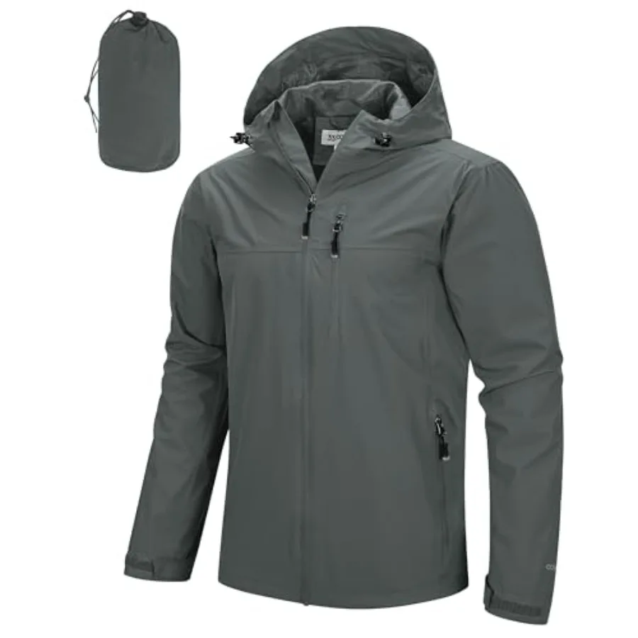 33, 000Feet Men's Packable Rain Jacket Lightweight Rain Shell Jacket with Hood Waterproof Raincoat for Cycling
33, 000Feet Men's Packable Rain Jacket Lightweight Rain Shell Jacket with Hood Waterproof Raincoat for Cycling