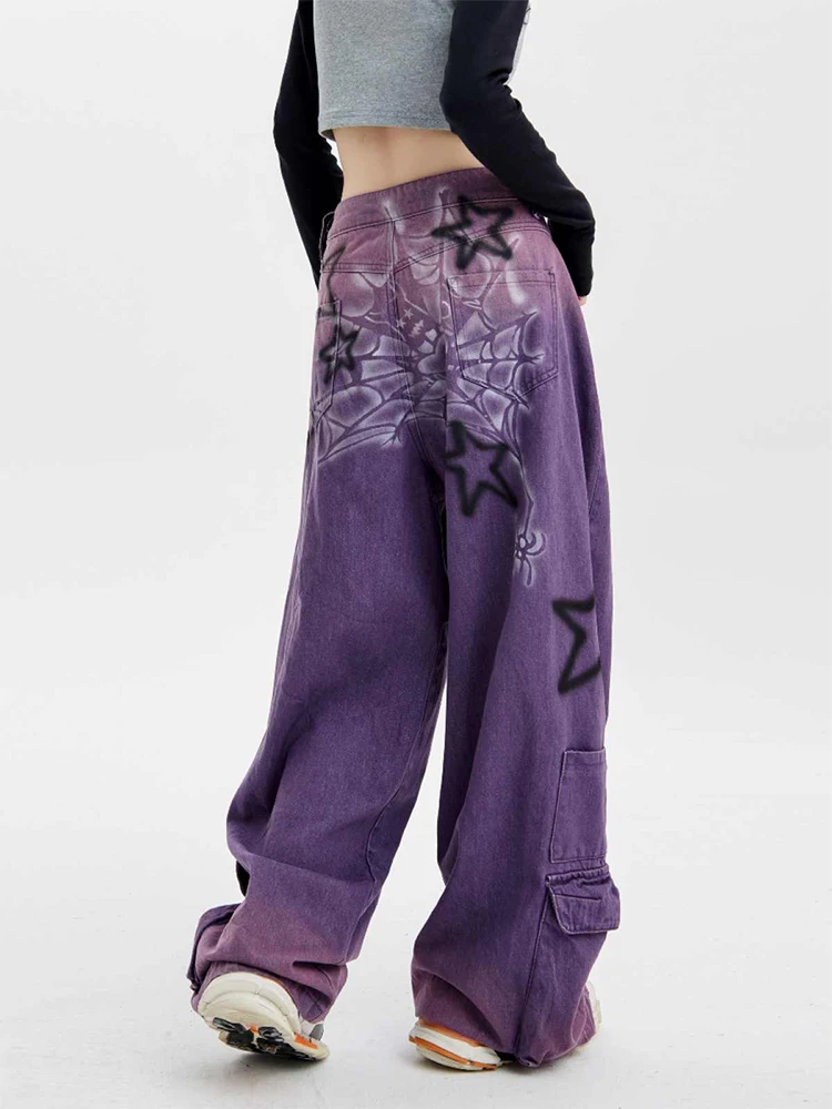 2025 Autumn Winter Women's American Retro Star Denim Cargo Pants Y2K Baggy Jean Japanese Harajuku Wide Fit Jean Cowboy Grunge
2025 Autumn Winter Women's American Retro Star Denim Cargo Pants Y2K Baggy Jean Japanese Harajuku Wide Fit Jean Cowboy Grunge