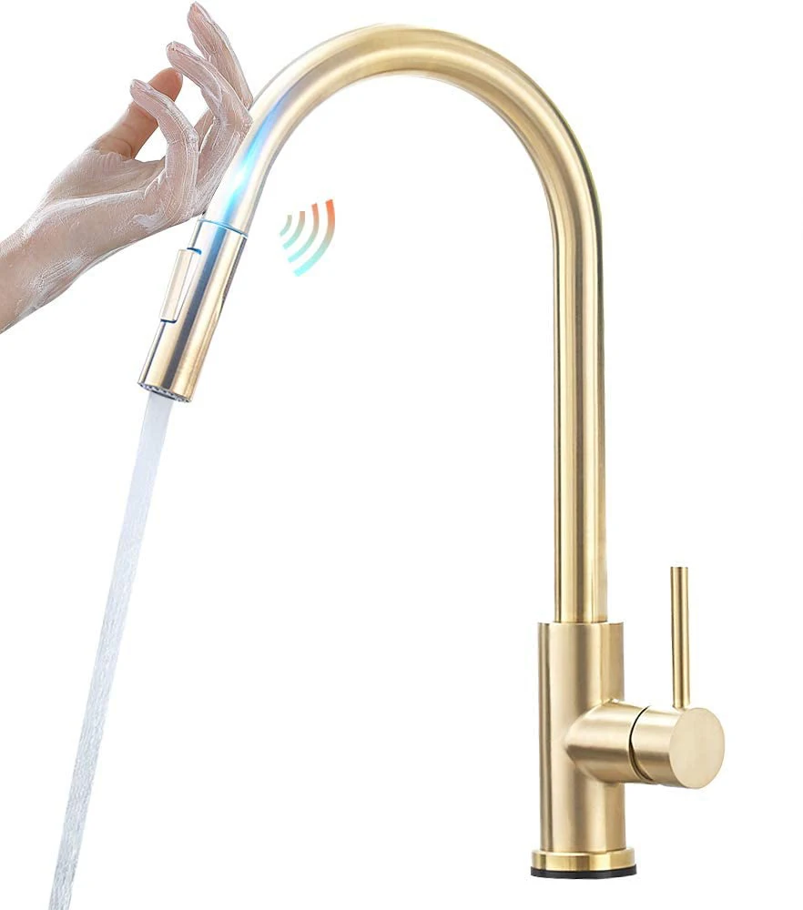 Sensor Smart Touch Faucet Kitchen Tap Hot&Cold Water Mixer Flexible Faucet Pull Out Spout Deck-mount Kitchen Sink Faucet
Sensor Smart Touch Faucet Kitchen Tap Hot&Cold Water Mixer Flexible Faucet Pull Out Spout Deck-mount Kitchen Sink Faucet
