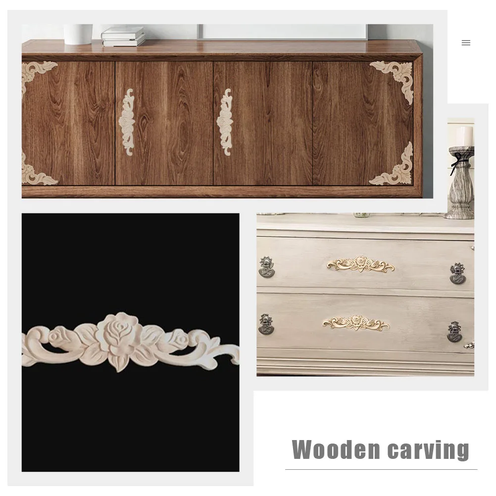3pcs Wood Carved Decal Appliques for Furniture Vintage Home Decor Durable Practical Easy to Install Wooden Patterns
3pcs Wood Carved Decal Appliques for Furniture Vintage Home Decor Durable Practical Easy to Install Wooden Patterns