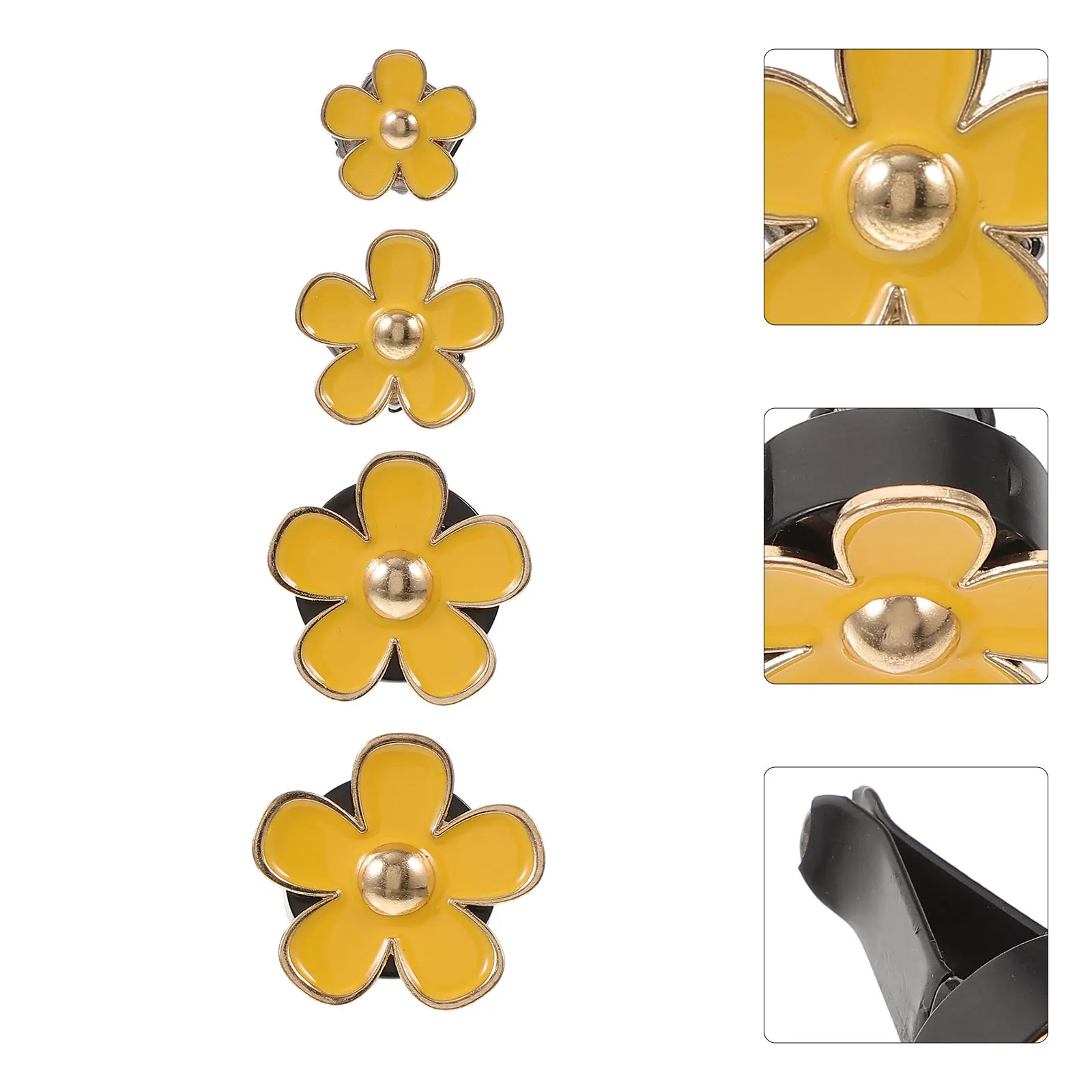 4pcs Air Freshener Clips Metal Vent Diffuser Clip Flower Design Safe Durable Car Interior Decoration Aroma Clip Outlet Freshener
4pcs Air Freshener Clips Metal Vent Diffuser Clip Flower Design Safe Durable Car Interior Decoration Aroma Clip Outlet Freshener