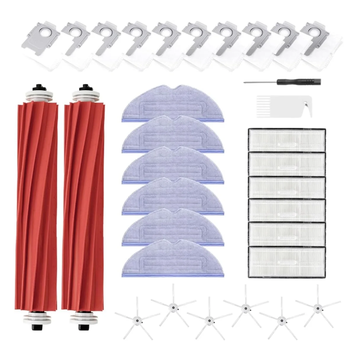 ABBZ-Accessory Set for Roborock S7 Series S7+ S7 MaxV Ultra/S7 Pro Ultra,Spare Parts Include Main Roller Brushes,Side Brushes
ABBZ-Accessory Set for Roborock S7 Series S7+ S7 MaxV Ultra/S7 Pro Ultra,Spare Parts Include Main Roller Brushes,Side Brushes