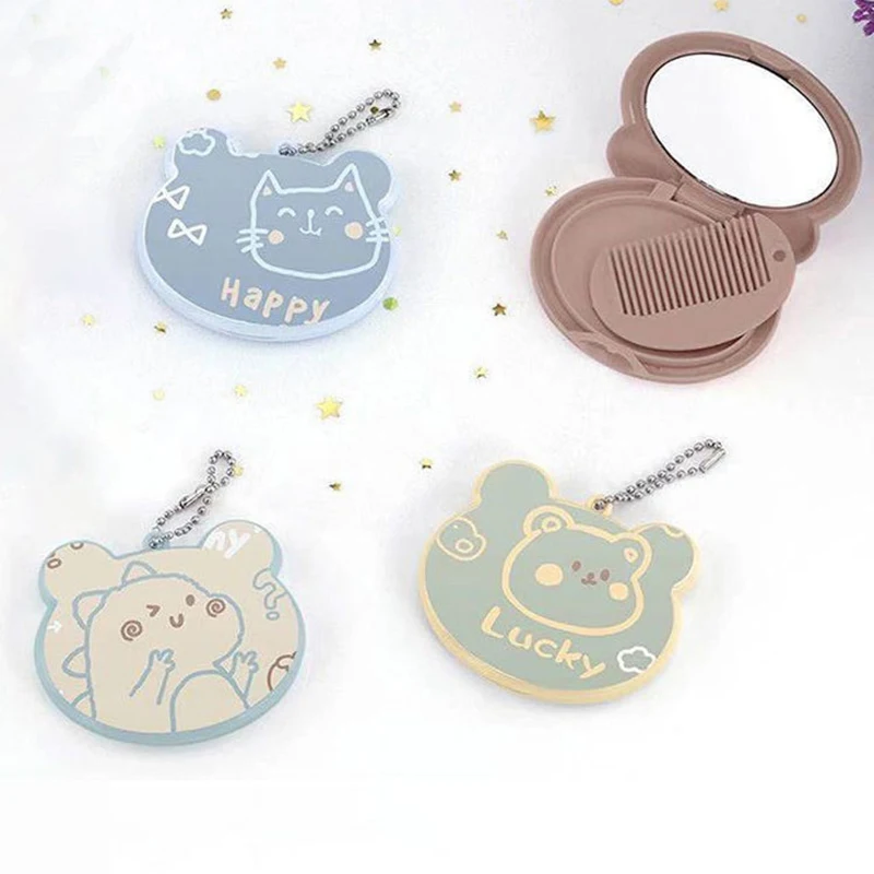 Cartoon Mini Comb With Mirror Portable Travel Comb Folding Plastic Head Brush Cute Animal Comb Bag Pendant Comb Girls Kids Gift
Cartoon Mini Comb With Mirror Portable Travel Comb Folding Plastic Head Brush Cute Animal Comb Bag Pendant Comb Girls Kids Gift