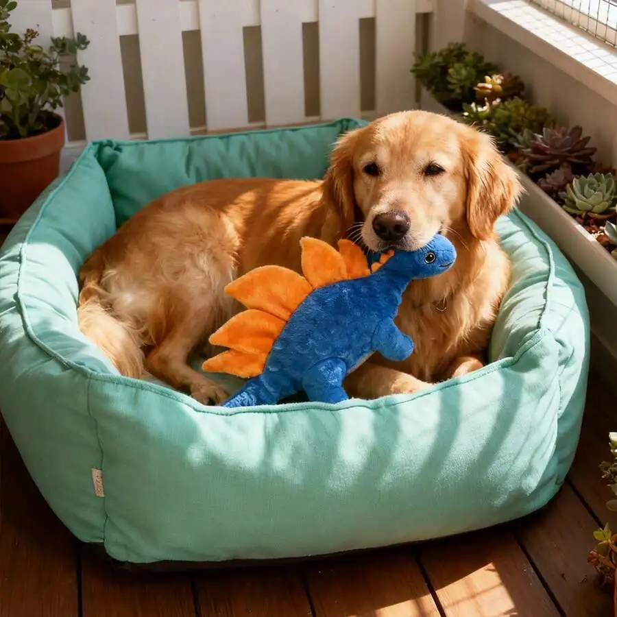 Plush Dinosaur Squeaky Chew Toy For Dogs And Cats Soft Tear Resistant Washable Pet Toy
Plush Dinosaur Squeaky Chew Toy For Dogs And Cats Soft Tear Resistant Washable Pet Toy