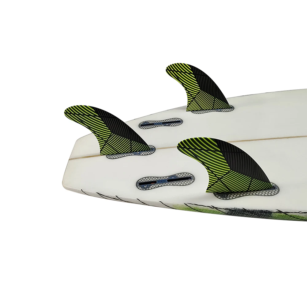 UPSURF FCS2 Surfboard Thruster Fins G5/G7 M/L Size Double Tabs Base Carbon Honeycomb Surf Fins 3Pcs/Set Black Green Line Grid Pa
UPSURF FCS2 Surfboard Thruster Fins G5/G7 M/L Size Double Tabs Base Carbon Honeycomb Surf Fins 3Pcs/Set Black Green Line Grid Pa