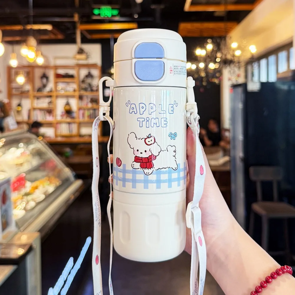 Portable 480ML Insulated Cup Stainless Steel Large Capacity Vacuum Flasks with Lifting Rope Water Bottle for Boys and Girls 
Portable 480ML Insulated Cup Stainless Steel Large Capacity Vacuum Flasks with Lifting Rope Water Bottle for Boys and Girls