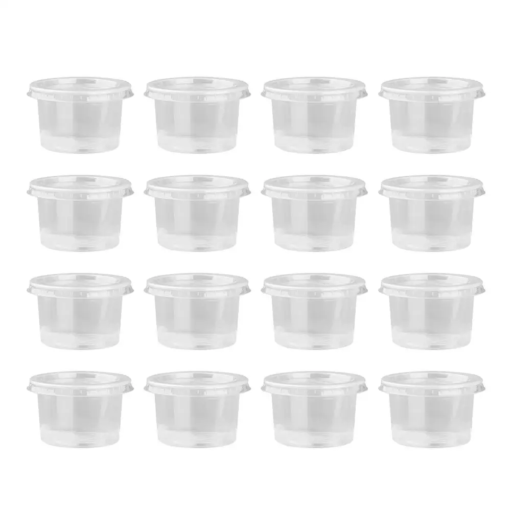 50PCS 140ml Disposable Plastic Container Clear Portion Cups Bowls with Lids for Mousses Sauce Jelly Yogurt
50PCS 140ml Disposable Plastic Container Clear Portion Cups Bowls with Lids for Mousses Sauce Jelly Yogurt
