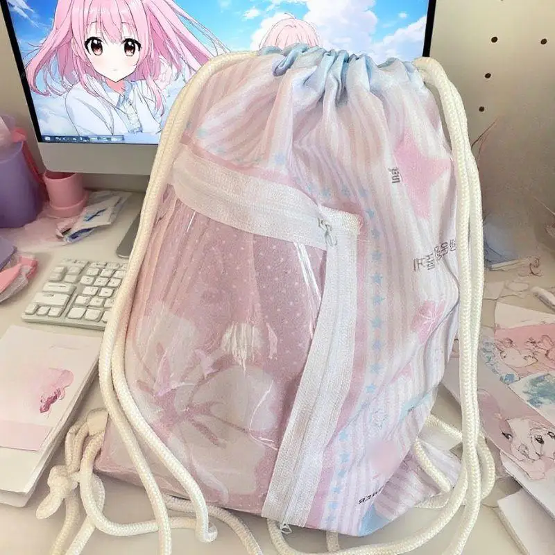 Y2k Drawstring Backpack Hibiscus Drawstring Bag Star Musical Symbols Backpack Large Capacity Transparent Pockets Drawstring Bag
Y2k Drawstring Backpack Hibiscus Drawstring Bag Star Musical Symbols Backpack Large Capacity Transparent Pockets Drawstring Bag