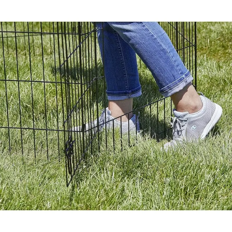 Folding Metal Puppy/Dog Exercise Pen, Indoor/Outdoor Playpen with Secure Door, Pro ides 16 Sq Feet of Play Space, 24-Inches Tall
Folding Metal Puppy/Dog Exercise Pen, Indoor/Outdoor Playpen with Secure Door, Pro ides 16 Sq Feet of Play Space, 24-Inches Tall
