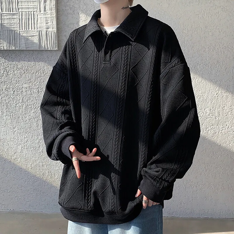 Spring Lapel Hoodie Men Fashion Casual Pullover Sweatshirt Men Streetwear Korean Loose Casual Hoodie Men Oversized Hoody M-3XL
Spring Lapel Hoodie Men Fashion Casual Pullover Sweatshirt Men Streetwear Korean Loose Casual Hoodie Men Oversized Hoody M-3XL
