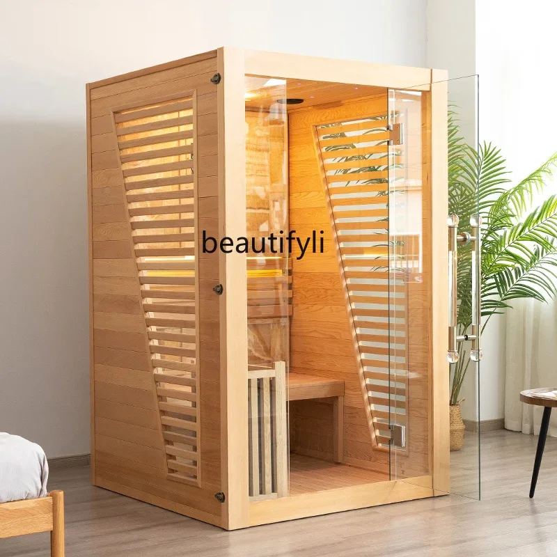 Household Steam Room Solid Wood Steam Beauty Salon Light Wave Room Steam Room Sauna Furnace Energy House
Household Steam Room Solid Wood Steam Beauty Salon Light Wave Room Steam Room Sauna Furnace Energy House