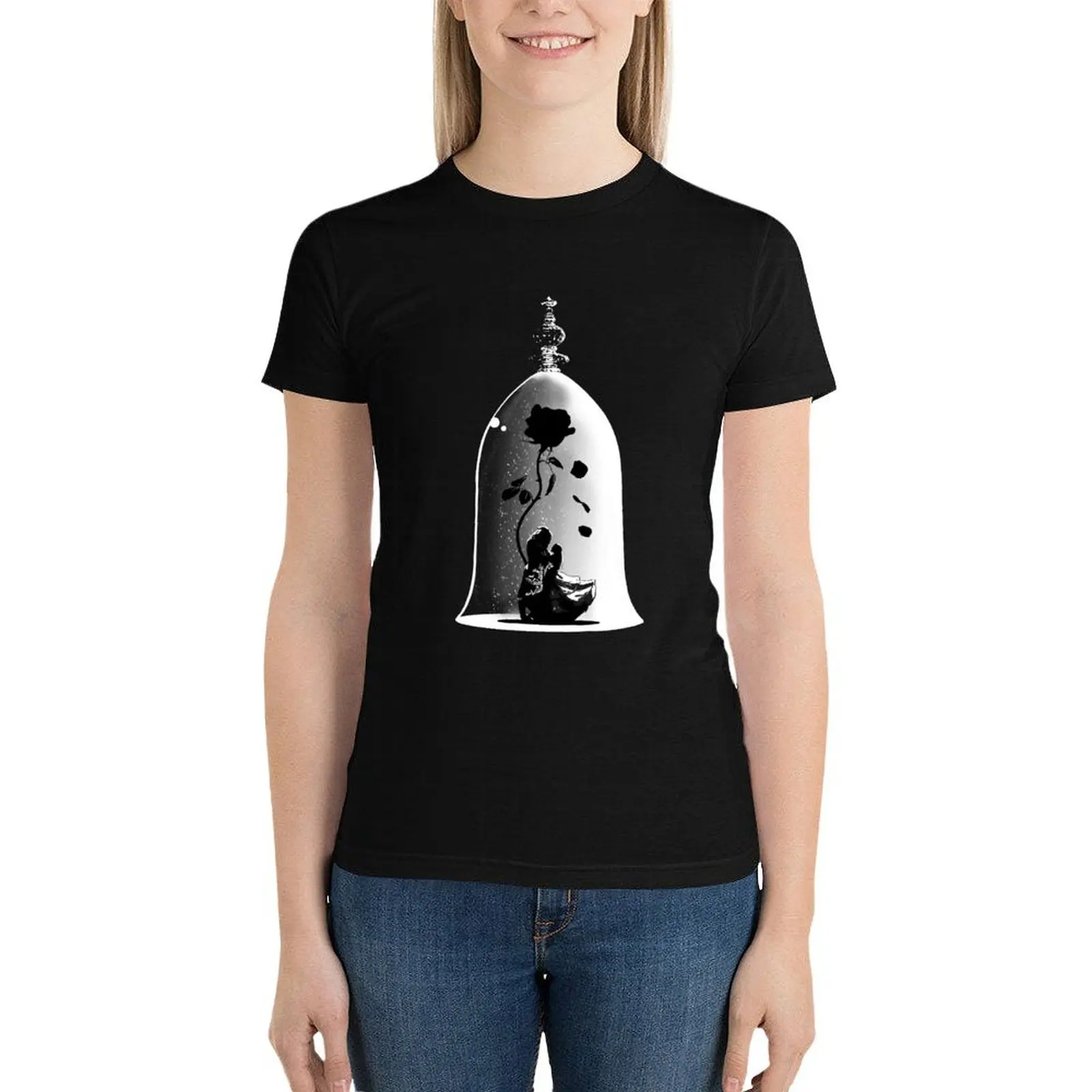 Beauty and Beast Dancing beneath a rose. T-Shirt graphics tops Female clothing Blouse T-shirt Women
Beauty and Beast Dancing beneath a rose. T-Shirt graphics tops Female clothing Blouse T-shirt Women