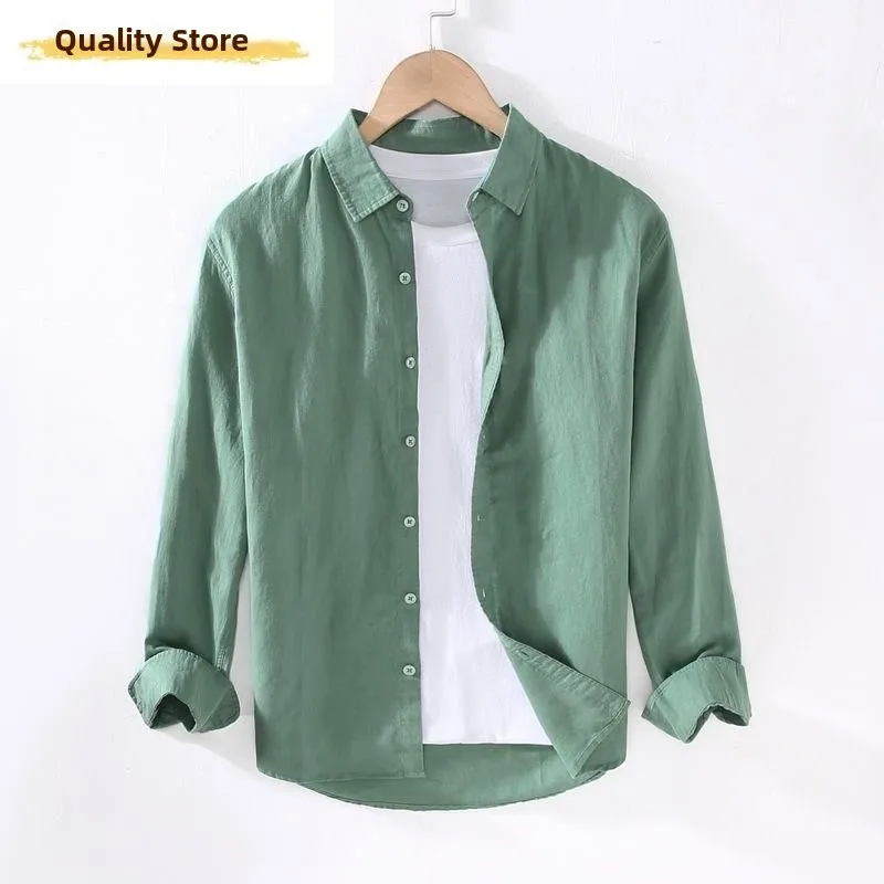 Summer Thin Cotton Linen Men's Casual Long Sleeve Shirt Loose Fit Sun Protection Outerwear Fashion Urban Style Standard Fit
Summer Thin Cotton Linen Men's Casual Long Sleeve Shirt Loose Fit Sun Protection Outerwear Fashion Urban Style Standard Fit
