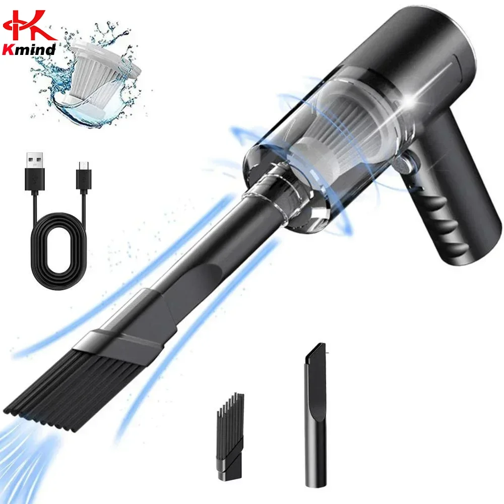 1pc Wireless Vacuum Cleaner Dual Use for Home and Car 120W High Power Powerful Vacuum Cleaner Black
1pc Wireless Vacuum Cleaner Dual Use for Home and Car 120W High Power Powerful Vacuum Cleaner Black