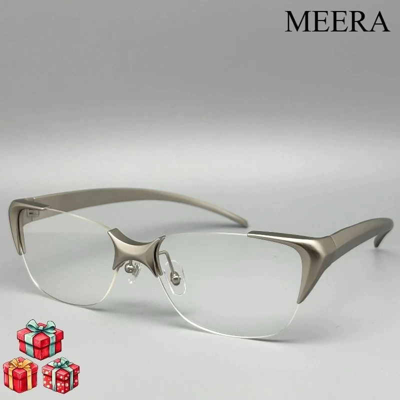 2026 Korea Celebrity Style Fashion Sliver Golden Square Semi-Rimmed Eyebrow Bridge Pure Titanium Gm Eyewear Frame for Woman Man
2026 Korea Celebrity Style Fashion Sliver Golden Square Semi-Rimmed Eyebrow Bridge Pure Titanium Gm Eyewear Frame for Woman Man