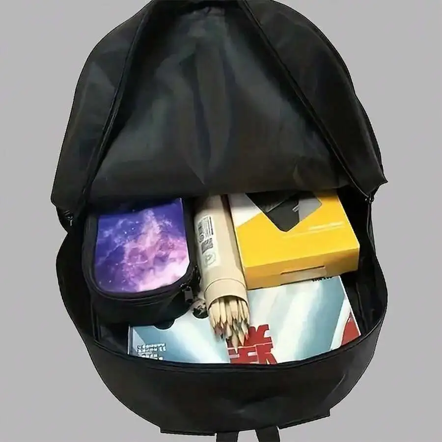 Unisex Large Capacity Backpack Gothic Black Dragon Scale Pattern Adjustable Straps Korean Style Daily Use
Unisex Large Capacity Backpack Gothic Black Dragon Scale Pattern Adjustable Straps Korean Style Daily Use