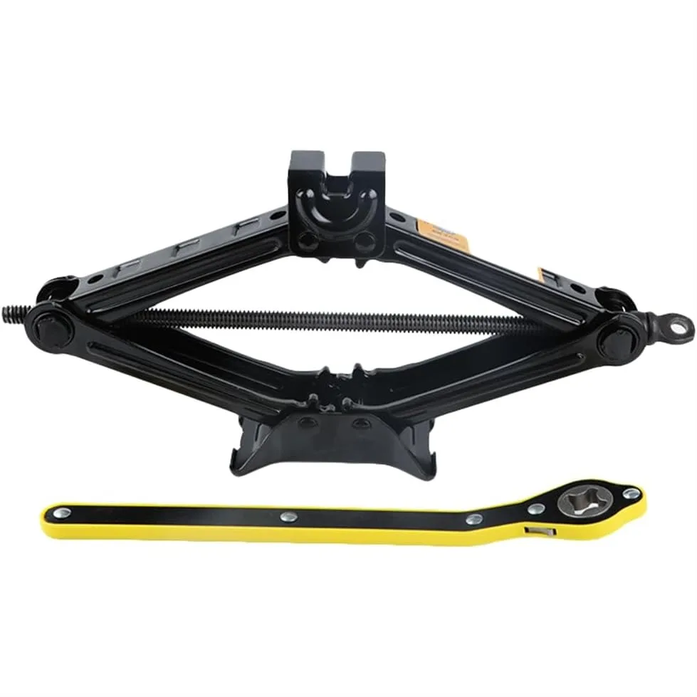 Car Jack Kit with 2 Ton Capacity, Steel Scissors Jack and Power Saving Ratchet Handles for Emergency Tire Changes
Car Jack Kit with 2 Ton Capacity, Steel Scissors Jack and Power Saving Ratchet Handles for Emergency Tire Changes