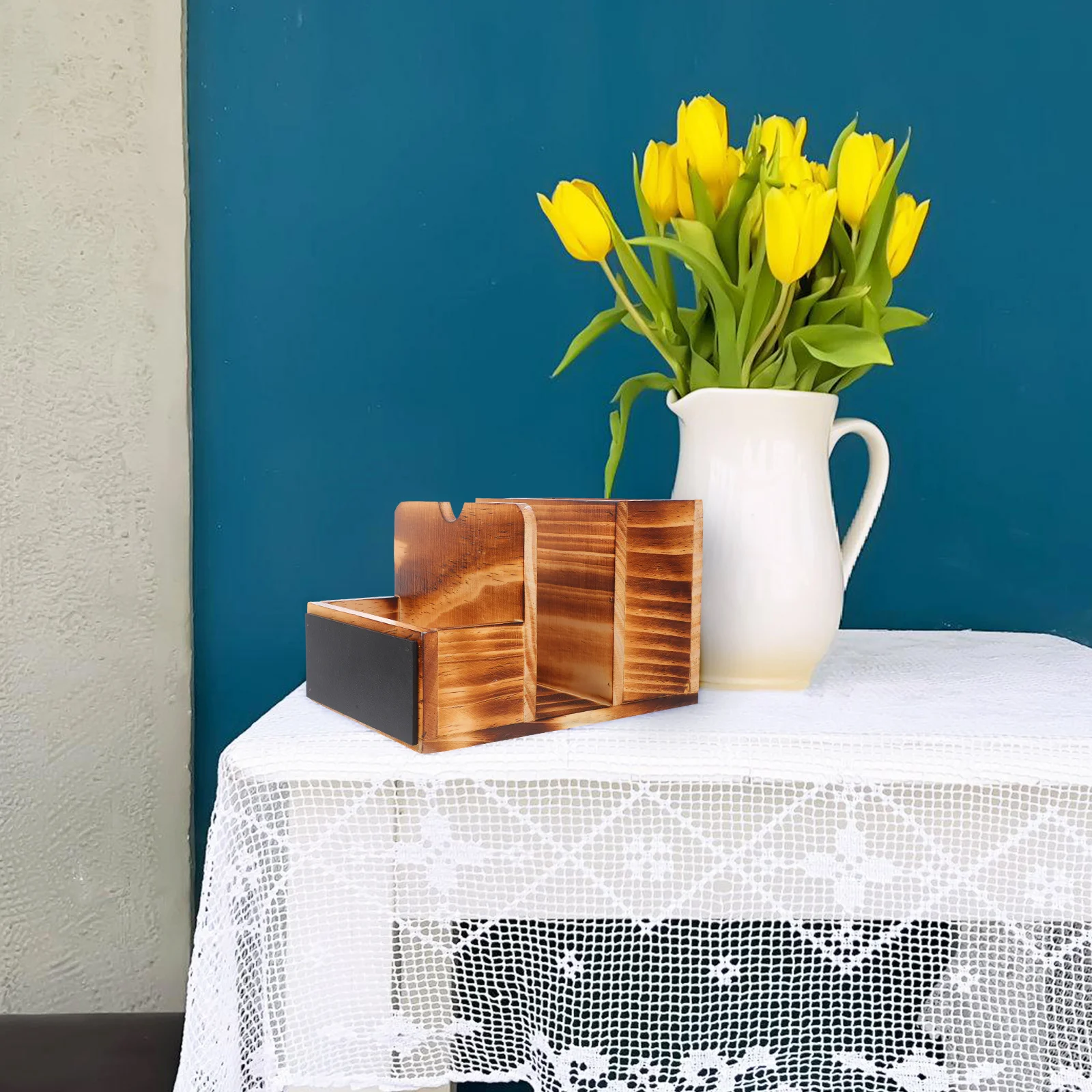 Vintage Wooden Napkin Spice Rack Organizer Stand For Kitchen Countertop Farmhouse Tabletop Storage Paper Towels Condiments
Vintage Wooden Napkin Spice Rack Organizer Stand For Kitchen Countertop Farmhouse Tabletop Storage Paper Towels Condiments