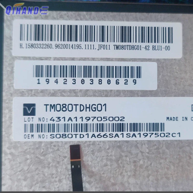 8-дюймовый ЖК-экран для TM080TDHG01 TM080TDHG01-42 инструмент для автоматического сканера, ЖК-дисплей
8-дюймовый ЖК-экран для TM080TDHG01 TM080TDHG01-42 инструмент для автоматического сканера, ЖК-дисплей