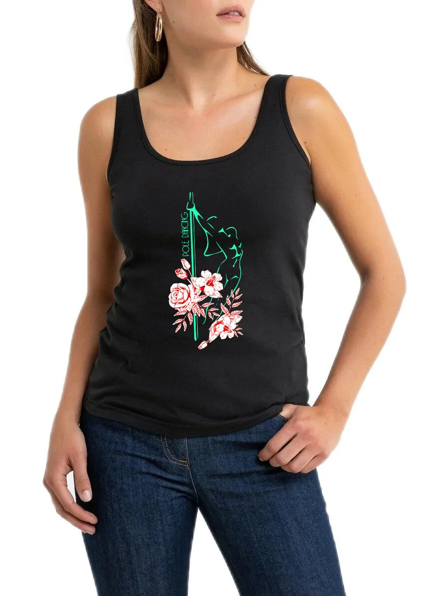 Pole Dance With Flowers Design Pole Dancing Tank Top Pole Dancer Sexy Fitness Sleeveless Tee Pole Dance Workout Tops
Pole Dance With Flowers Design Pole Dancing Tank Top Pole Dancer Sexy Fitness Sleeveless Tee Pole Dance Workout Tops