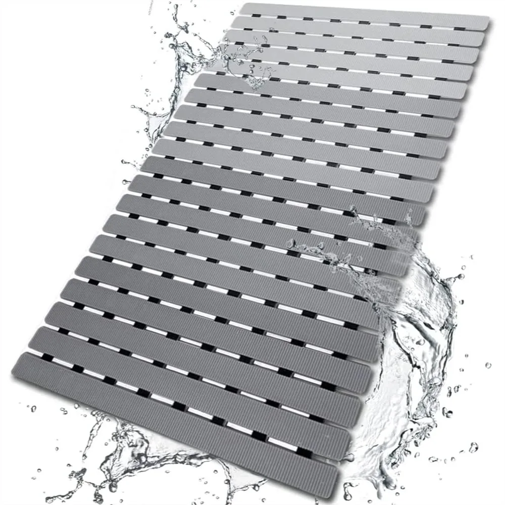 Non Slip Shower Mat with Suction Cups and Drain Holes 27.5x15.7 Inch Bathtub Mat for Tub & Shower, Eco-Friendly, Easy Dry, Easy
Non Slip Shower Mat with Suction Cups and Drain Holes 27.5x15.7 Inch Bathtub Mat for Tub & Shower, Eco-Friendly, Easy Dry, Easy