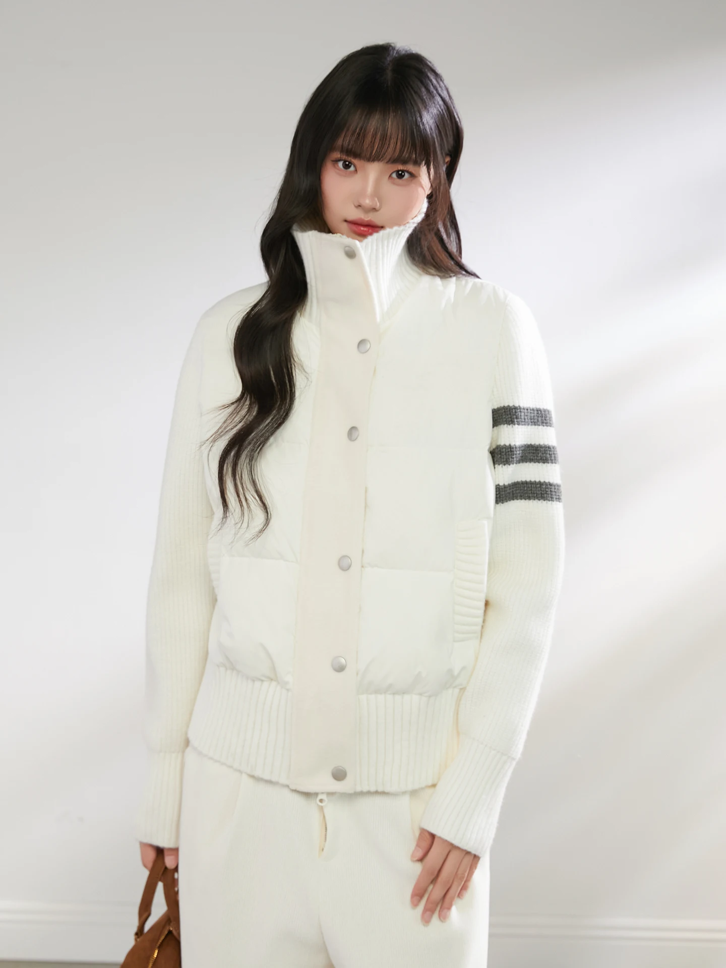 King Prince Casual Sle Lightweight Long Sve Knitted Patchwork down Jaet Women's Winter Warm White Du Feather Coat
King Prince Casual Sle Lightweight Long Sve Knitted Patchwork down Jaet Women's Winter Warm White Du Feather Coat
