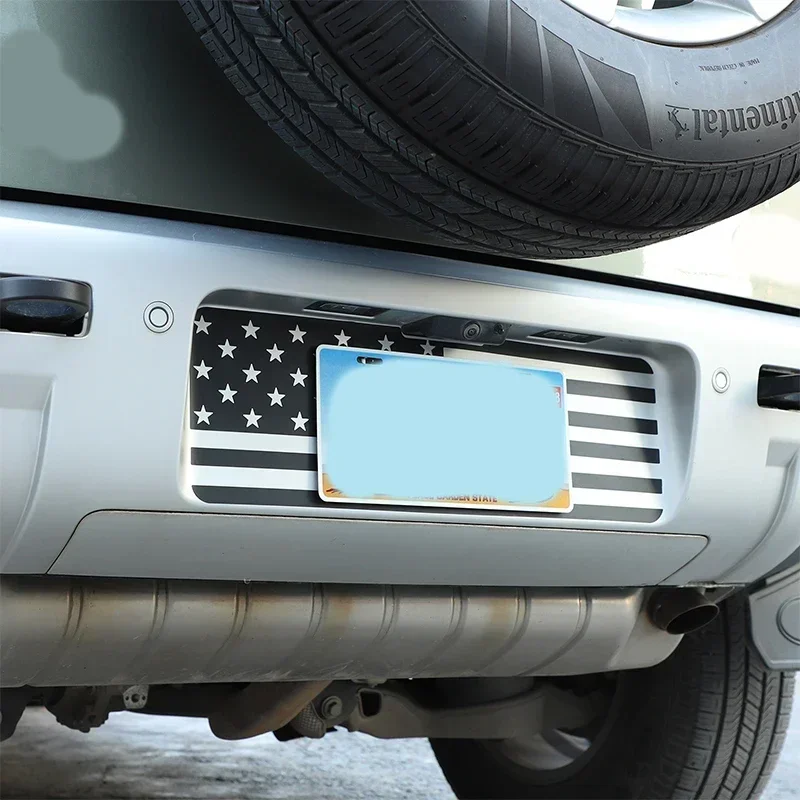 PVC Black Car Rear License Plate Frame Trim Sticker Car Accessories For Land Rover Defender 90 110 130 2020-2025
PVC Black Car Rear License Plate Frame Trim Sticker Car Accessories For Land Rover Defender 90 110 130 2020-2025