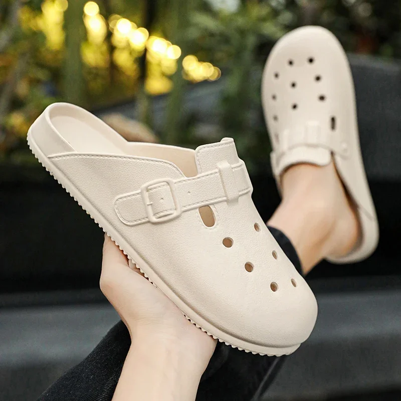 High Quality Couple's Slip-on Slippers Fashion Men's EVA Waterproof Shoes Man Outdoor Sandals for Men Comfortable Beach Slides
High Quality Couple's Slip-on Slippers Fashion Men's EVA Waterproof Shoes Man Outdoor Sandals for Men Comfortable Beach Slides