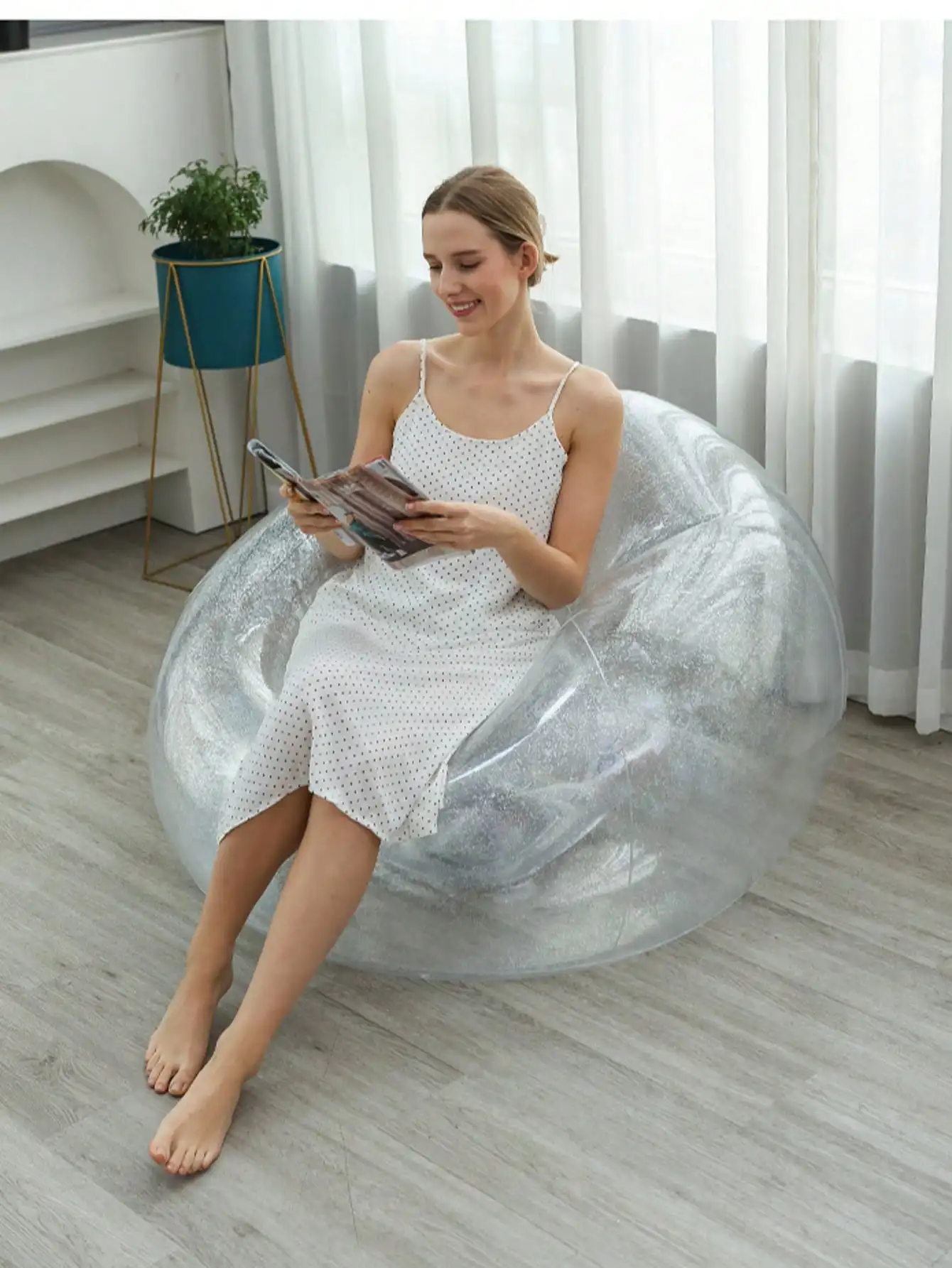 1pcs PVC Inflatable Lounge Chair, Indoor Outdoor Portable Sofa
1pcs PVC Inflatable Lounge Chair, Indoor Outdoor Portable Sofa