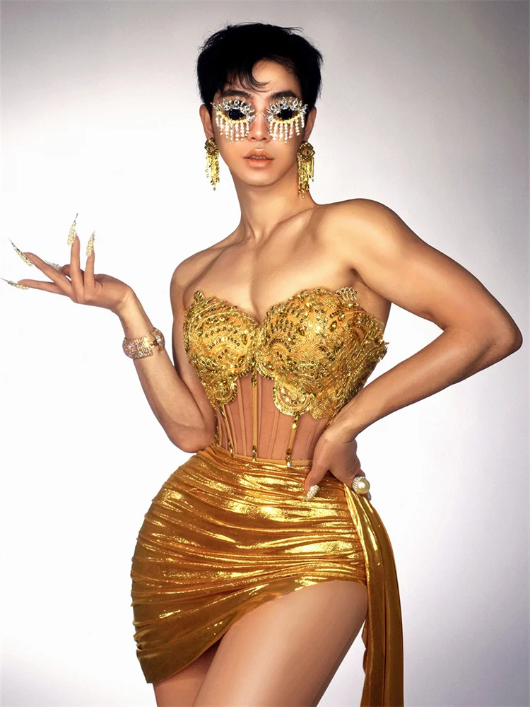 Kliou Sexy Fashion 2 Piece Set Woman Mesh See Through Strapless Tops+Irregular Ribbon Ruched Mini Skirt Prom Party Elegant Suits
Kliou Sexy Fashion 2 Piece Set Woman Mesh See Through Strapless Tops+Irregular Ribbon Ruched Mini Skirt Prom Party Elegant Suits