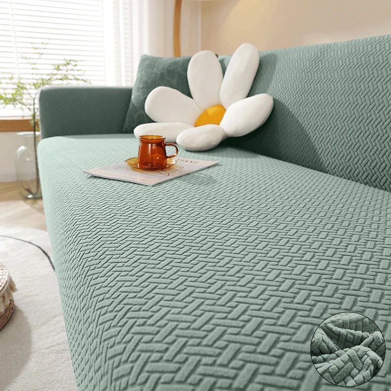 Jacquard Elastic Sofa Cover For Living Room Slipcovers Stretch Polar Fleece Armchair Protector L Shaped Sofa 1/2/3/4 Seater Home
Jacquard Elastic Sofa Cover For Living Room Slipcovers Stretch Polar Fleece Armchair Protector L Shaped Sofa 1/2/3/4 Seater Home