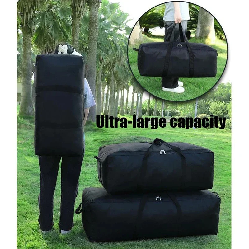 1PCS 55L/100L/150L Large Capacity Oxford Cloth Waterproof Portable Handheld/Shoulder Travel Bag Tote Handbag Camping Luggage
1PCS 55L/100L/150L Large Capacity Oxford Cloth Waterproof Portable Handheld/Shoulder Travel Bag Tote Handbag Camping Luggage