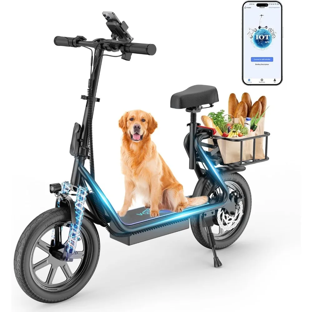 Electric Scooter Adults, Foldable E-Scooter for Adults, 500W Motor, 22 MPH Speed,27 Mile Range,14" Tires, Electric Kick Scooter
Electric Scooter Adults, Foldable E-Scooter for Adults, 500W Motor, 22 MPH Speed,27 Mile Range,14" Tires, Electric Kick Scooter