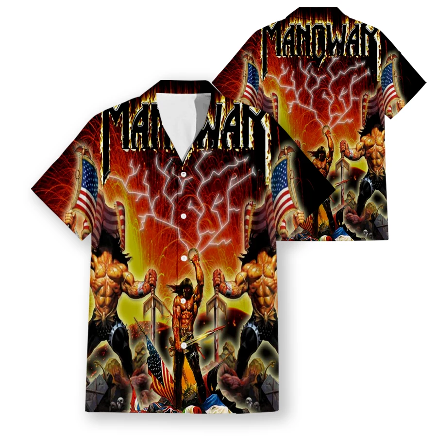 Manowar Final Battle World Tour 3D Print Hawaiian Shirts Men Women Casual Fashion Short Sleeve Shirt Tops Blouse Man Clothing
Manowar Final Battle World Tour 3D Print Hawaiian Shirts Men Women Casual Fashion Short Sleeve Shirt Tops Blouse Man Clothing