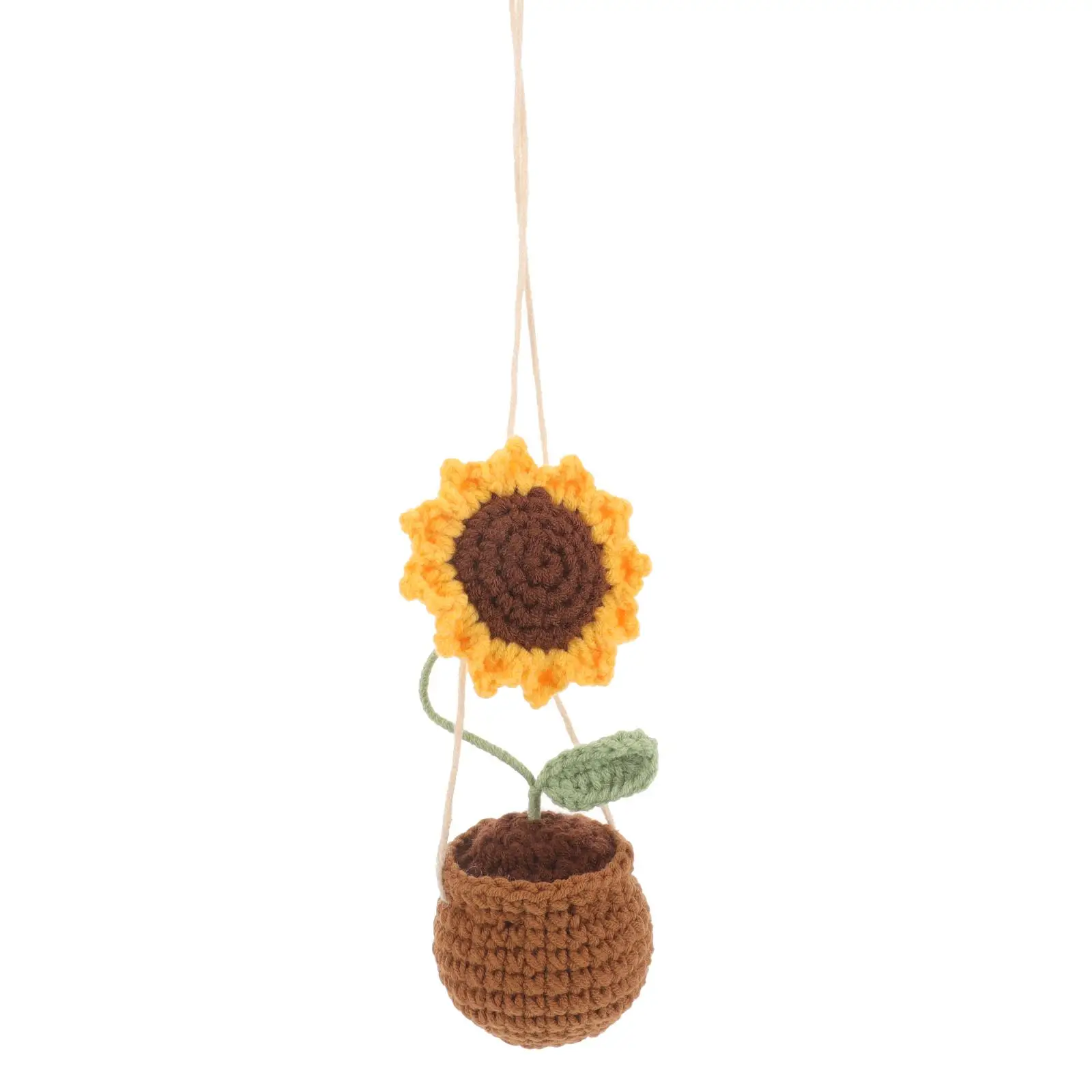 Rearview Mirror Sunflower Pendant Decorations Crochet Hanging Ornament Car Vehicle Accessories Bright Color Simple Interior
Rearview Mirror Sunflower Pendant Decorations Crochet Hanging Ornament Car Vehicle Accessories Bright Color Simple Interior