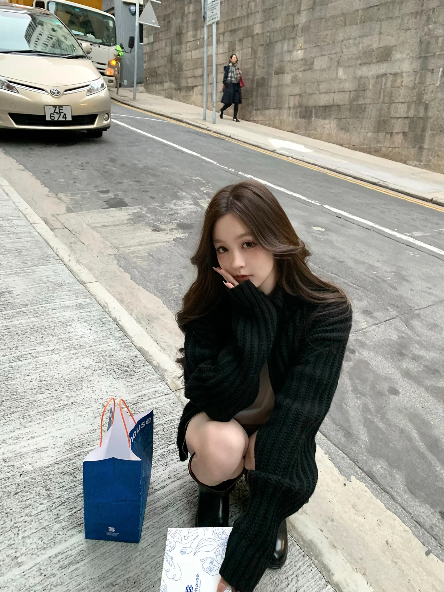 Вязаный кардиган Gyo Early Spring Bla Thiened из шерстяной смеси свободного кроя с длинными рукавами для женщин
Вязаный кардиган Gyo Early Spring Bla Thiened из шерстяной смеси свободного кроя с длинными рукавами для женщин