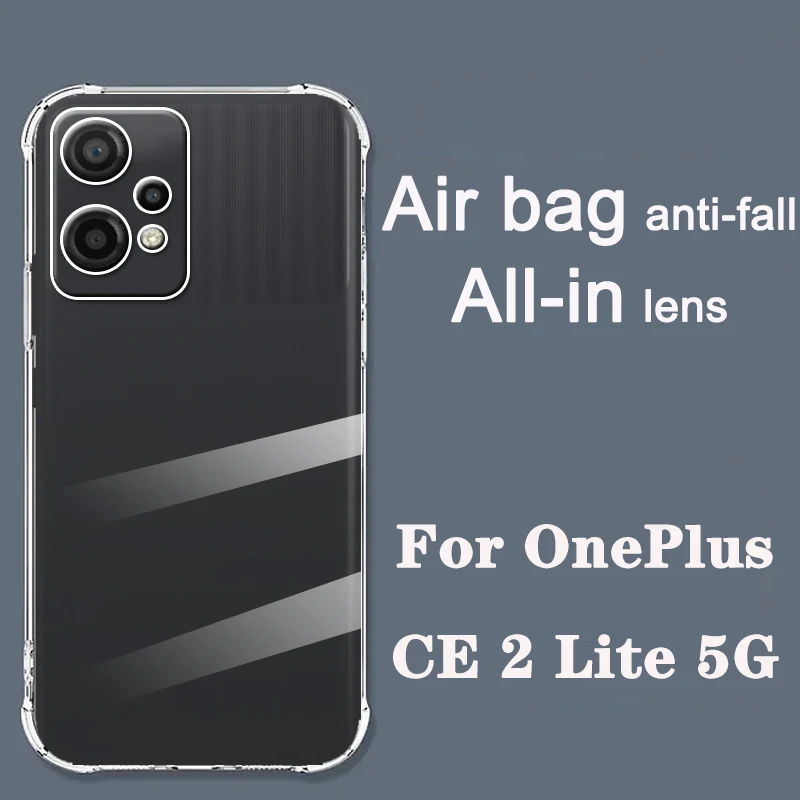 Thickened Airbag Shockproof Clear Soft Tpu Phone Case For OnePlus Nord CE 2 Lite case 5G Transparent Back Cover 6.59" CPH2409
Thickened Airbag Shockproof Clear Soft Tpu Phone Case For OnePlus Nord CE 2 Lite case 5G Transparent Back Cover 6.59" CPH2409