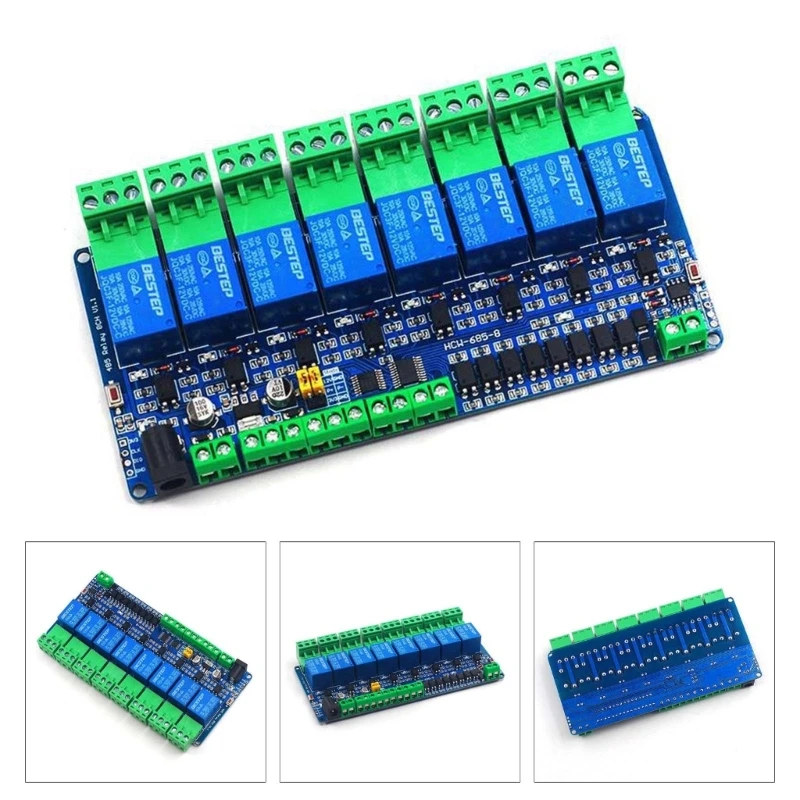 Modbus RTU 8 -канальный реле модуль 12 В входной выход с высокой совместимостью K1KF
Modbus RTU 8 -канальный реле модуль 12 В входной выход с высокой совместимостью K1KF
