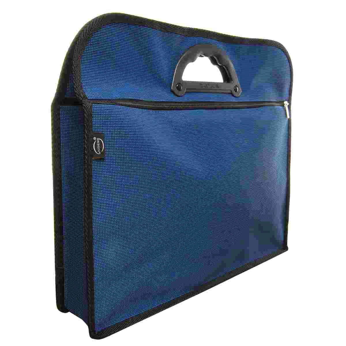Portable Waterproof Double-layer Oxford Fabric Documents Pouch Bag File Bag Zipper Tote Bag Organizer (Dark Blue)
Portable Waterproof Double-layer Oxford Fabric Documents Pouch Bag File Bag Zipper Tote Bag Organizer (Dark Blue)