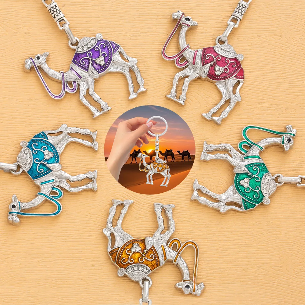 Customized diy alloy keychains, personalized keychains, high-quality camel keychains from Xinjiang
Customized diy alloy keychains, personalized keychains, high-quality camel keychains from Xinjiang